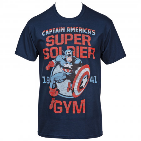 Marvel Captain America Super Soldier Gym Est. 1941 T-Shirt
